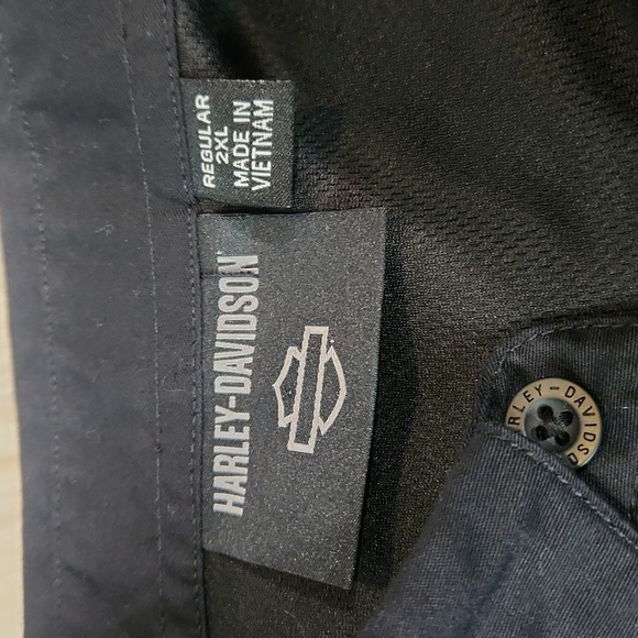 Harley Davidson Button Front Mechanic Shirt - Picture 2 of 4